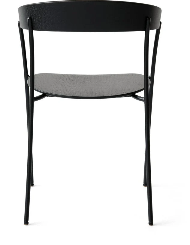 Chaise avec accoudoirs en frêne teinté Missing - New Works