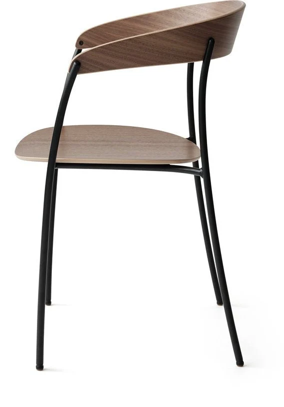 Chaise avec accoudoirs en noyer Missing - New Works