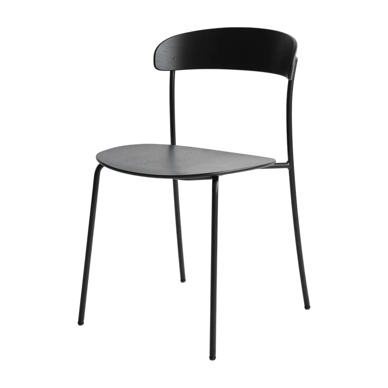 Chaise noire en frêne Missing - New Works