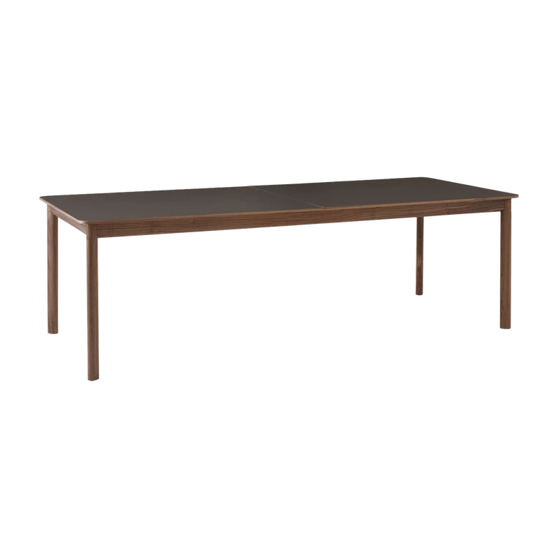 Table à manger avec rallonge en noyer et coloris chocolat Fenix 240 à 340 cm Patch HW2 - &Tradition