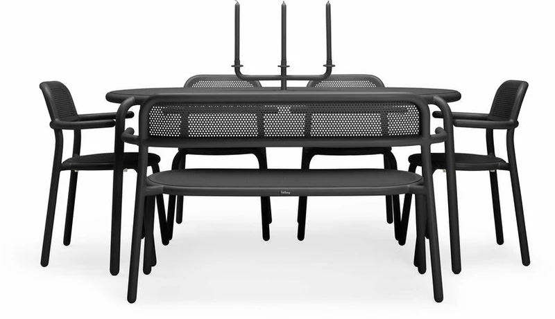 Table de jardin 6 personnes anthracite Toni Tavolo - Fatboy