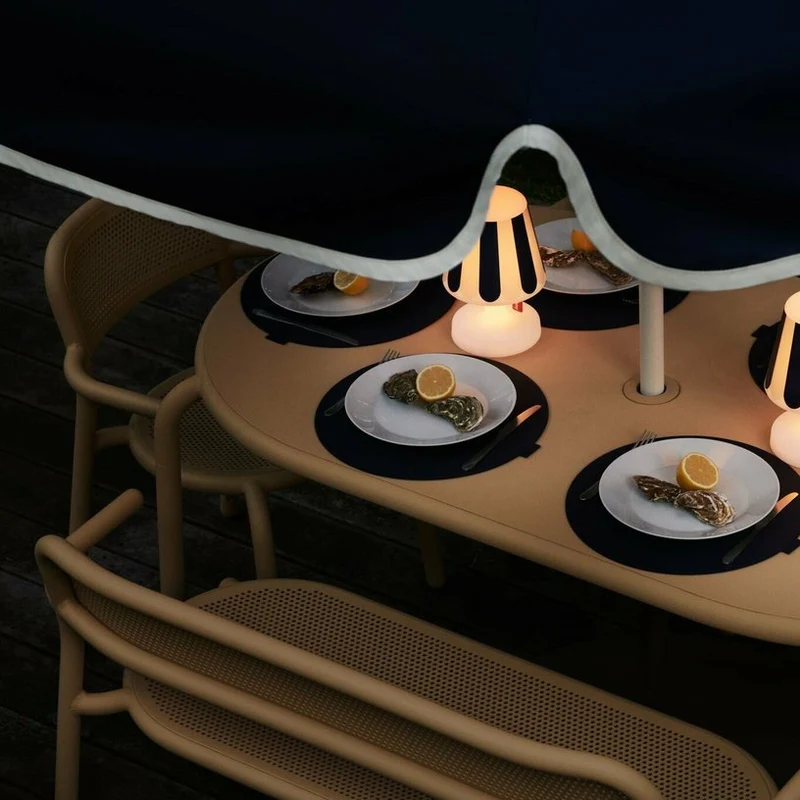 Table de jardin 6 personnes anthracite Toni Tavolo - Fatboy
