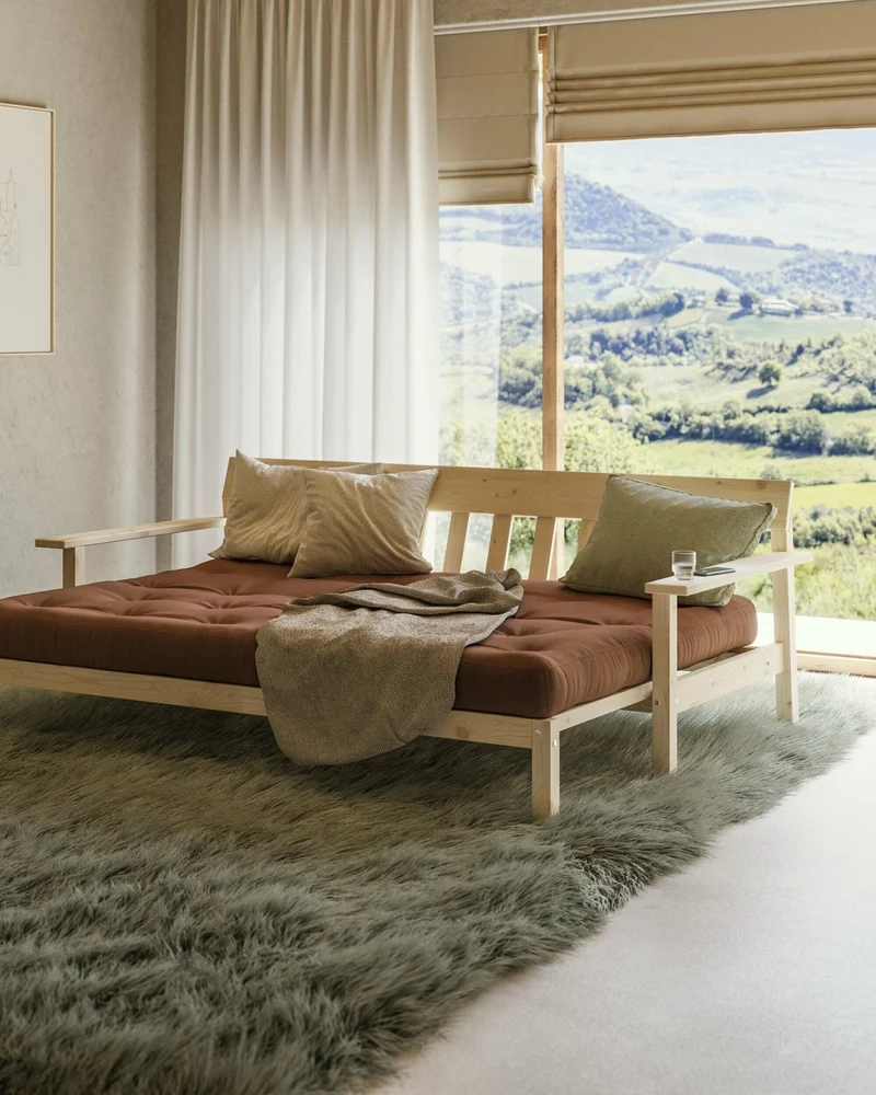 Canapé-lit marron argile Unwind - Karup Design