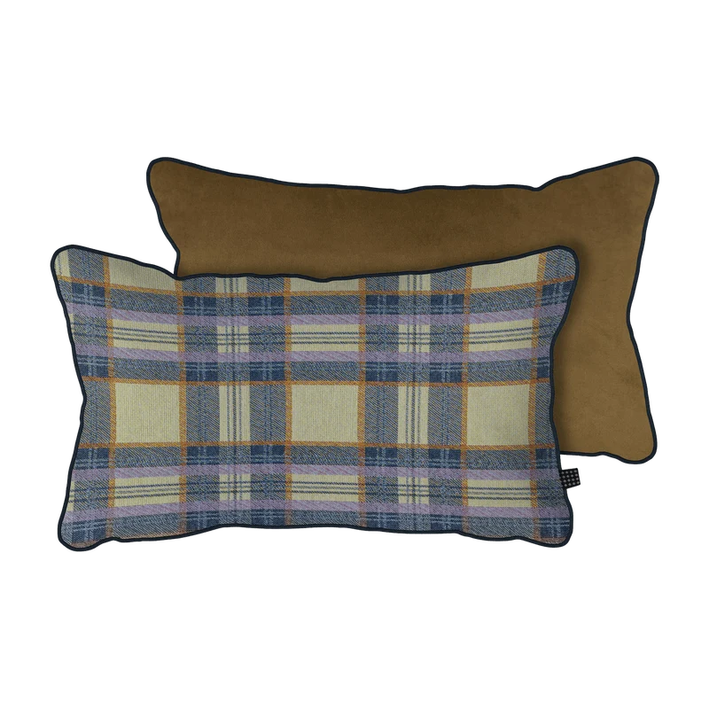 Coussin Blue Check 50x30 cm - Mette Ditmer