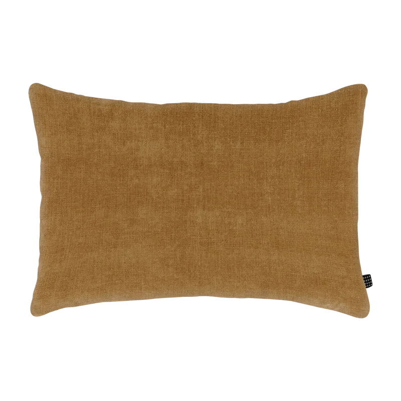 Coussin curry 60x40 cm Chenille - Mette Ditmer