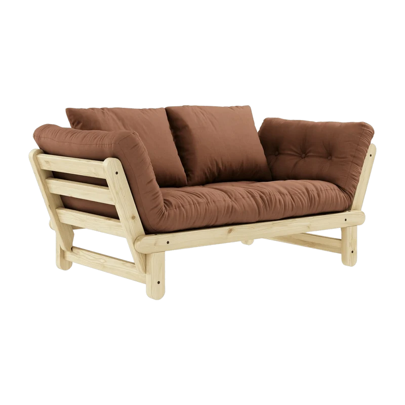 Canapé convertible 2 places marron argile Beat - Karup Design
