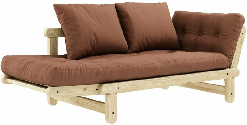 Canapé convertible 2 places marron argile Beat - Karup Design