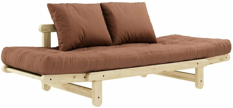 Canapé convertible 2 places marron argile Beat - Karup Design