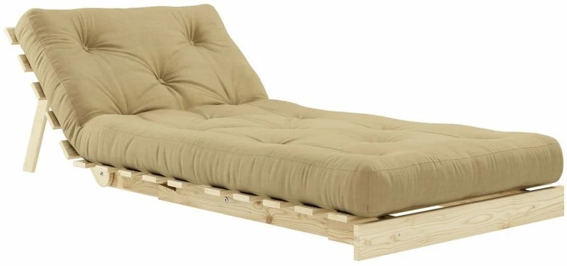 Fauteuil convertible beige blé Roots 90 - Karup Design