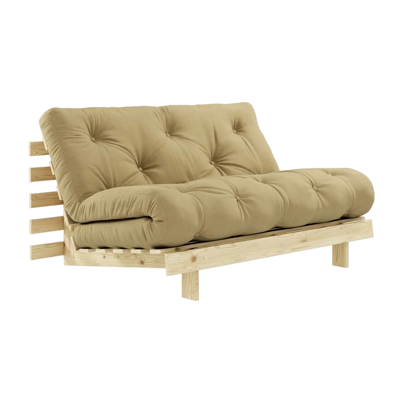 Canapé 2 places convertible beige blé Roots - Karup Design