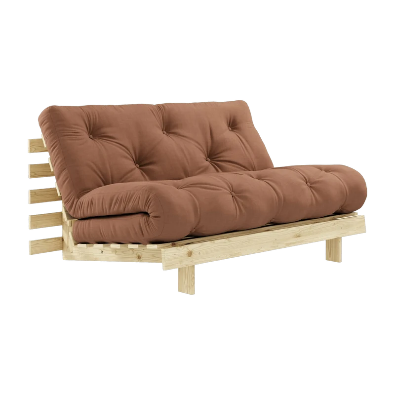 Canapé 2 places convertible marron argile Roots - Karup Design