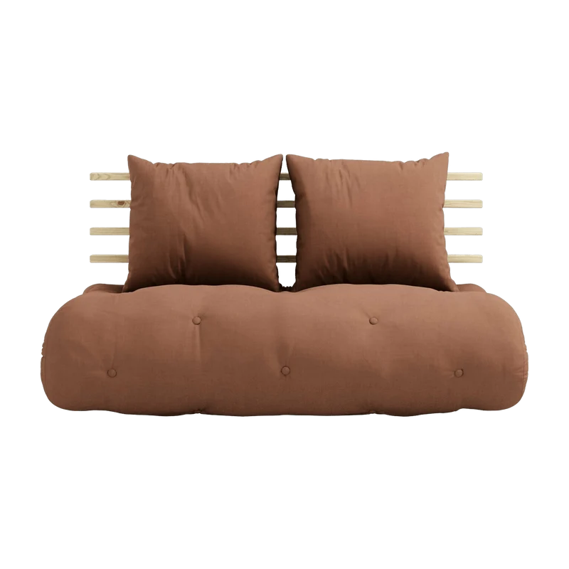 Chauffeuse convertible 2 places marron Shin Sano - Karup Design