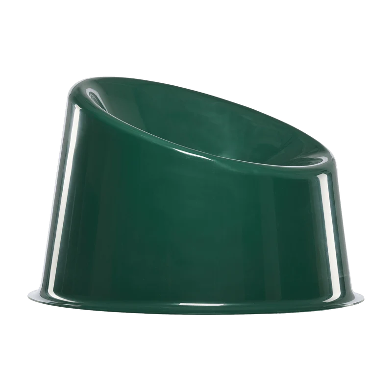 Fauteuil en polypropylène vert foncé Panto Pop - Verpan
