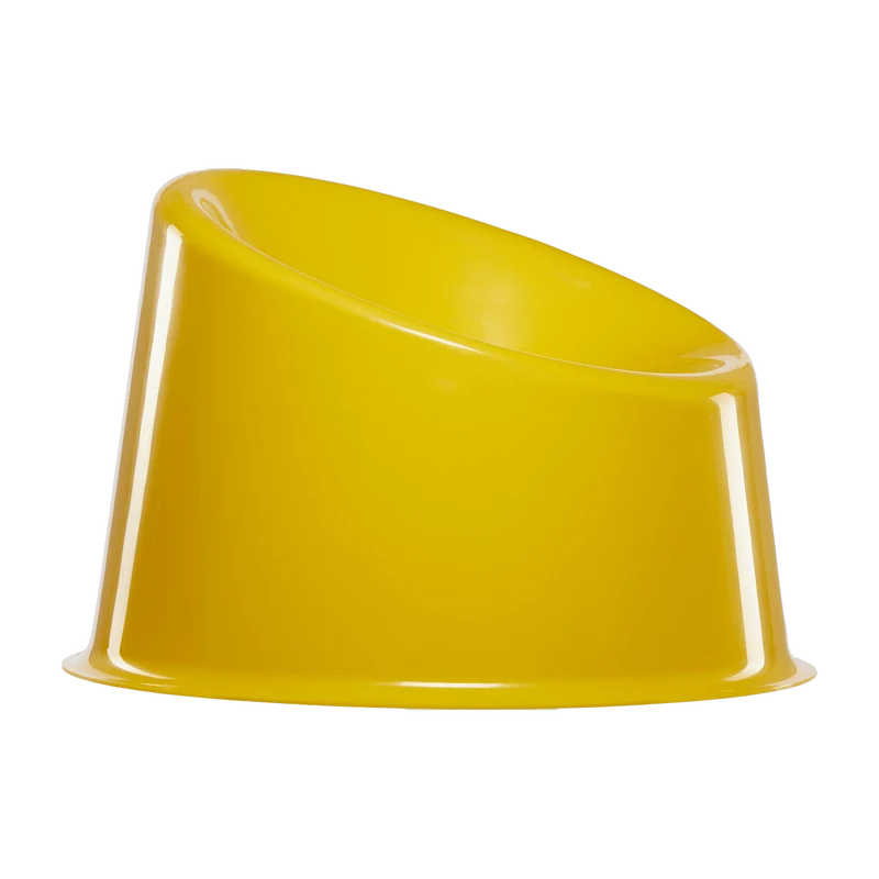 Fauteuil en polypropylène jaune Panto Pop - Verpan
