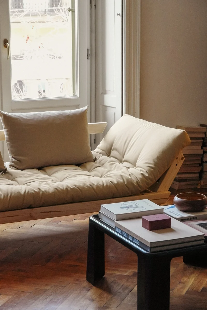 Canapé 2 places beige blé Bepop - Karup Design