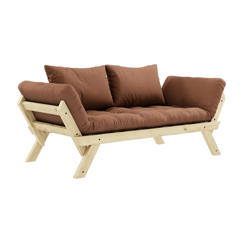 Canapé 2 places marron argile Bepop - Karup Design