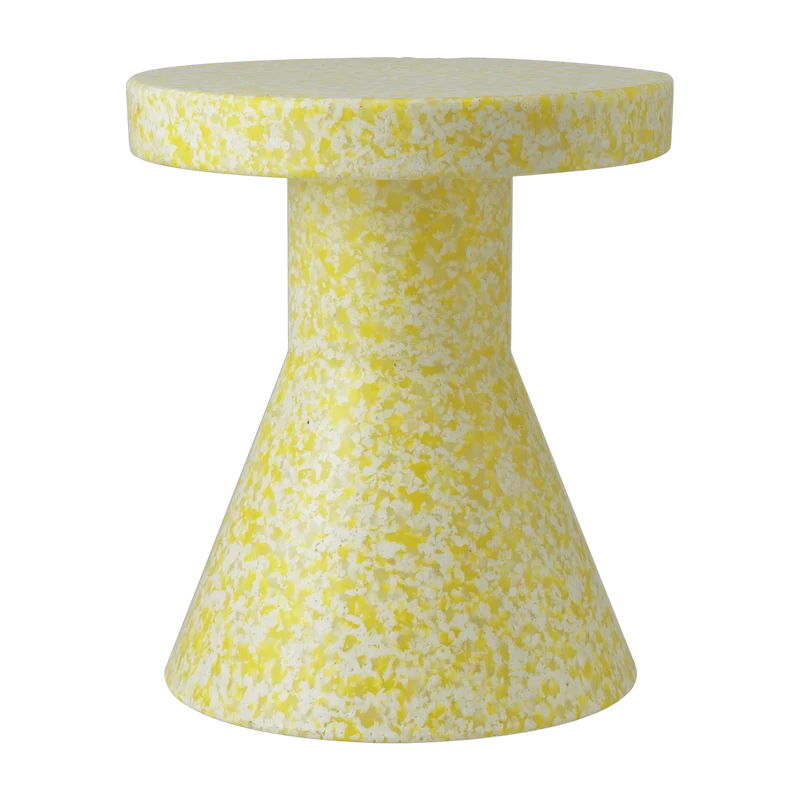 Tabouret en polyéthylène recyclé jaune Cone Bit Yellow - Normann Copenhagen