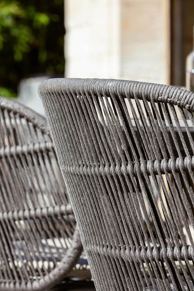 Chaise de jardin gris fossil et corde almond Kodo - Vincent Sheppard