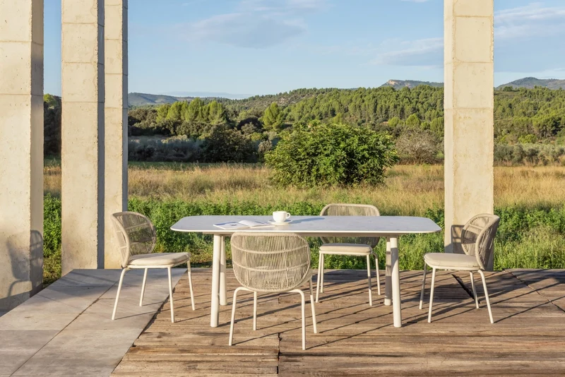 Chaise de jardin en corde almond Kodo - Vincent Sheppard