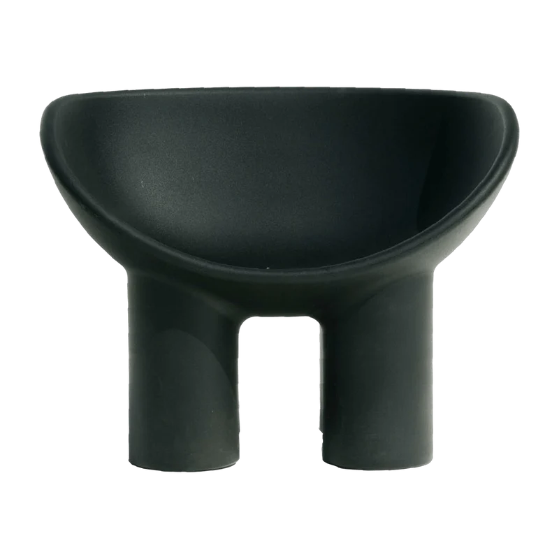 Fauteuil en polyéthylène charbon Roly Poly - Driade