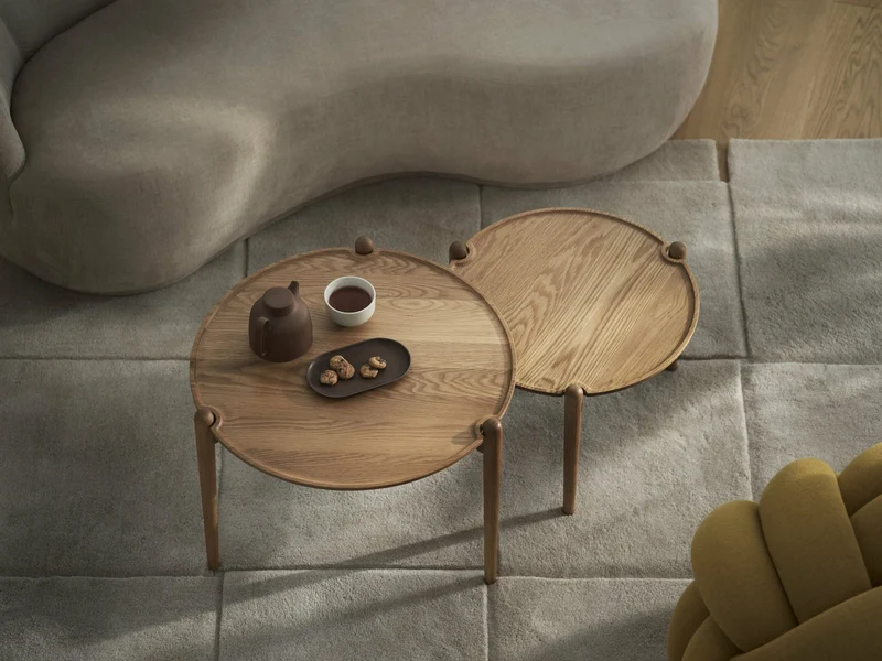 Table basse ronde en chêne 60 cm Aria - Design House Stockholm