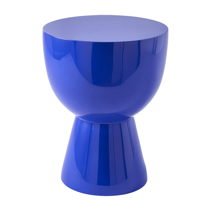 Tabouret bleu foncé laqué Tip Tap - Pols Potten