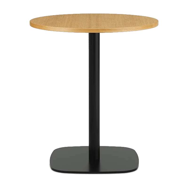 Table à manger ronde en aluminium et chêne naturel 60 cm Form - Normann Copenhagen