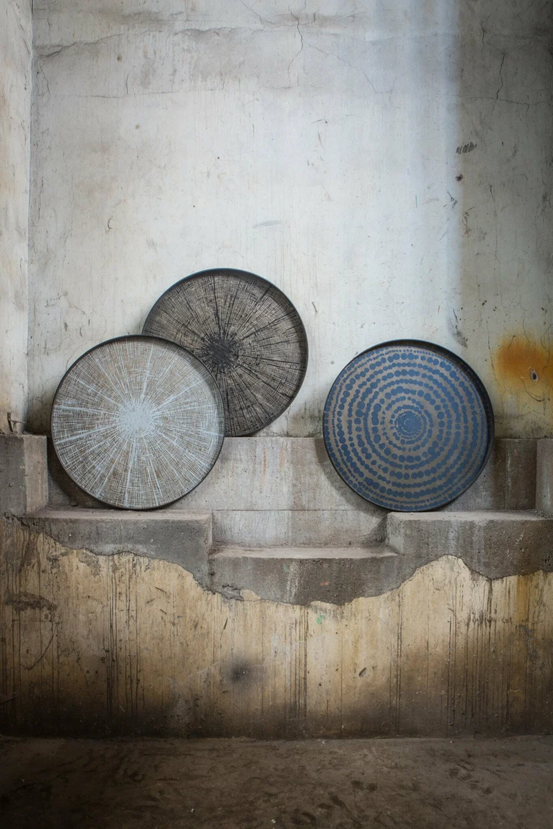 Plateau rond miroir Slice - Ethnicraft Accessories