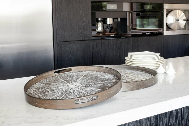 Plateau rond miroir Slice - Ethnicraft Accessories