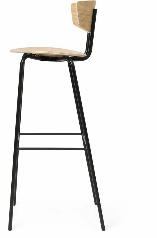 Chaise de bar en chène huilé blanc Herman - Ferm Living
