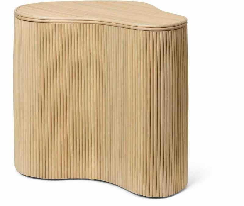 Table d'appoint de rangement en rotin Isola - Ferm Living