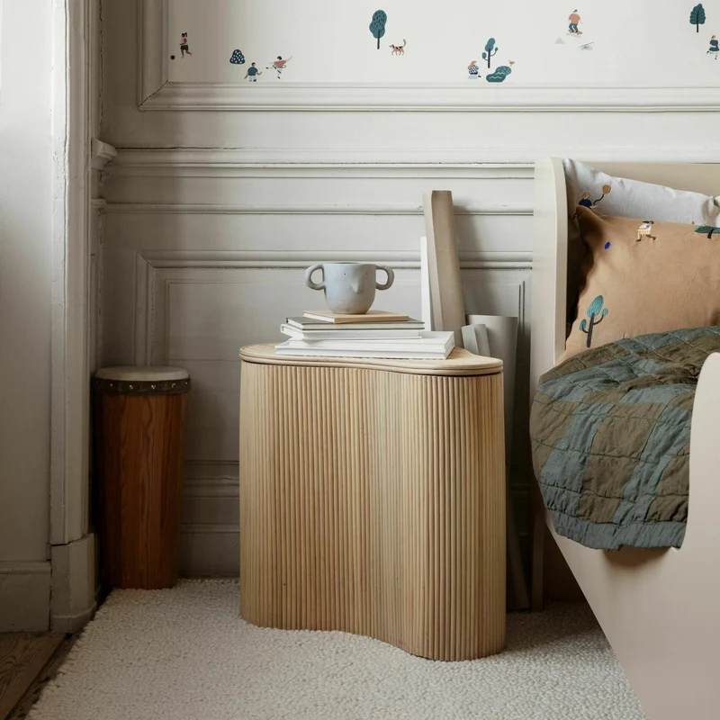 Table d'appoint de rangement en rotin Isola - Ferm Living