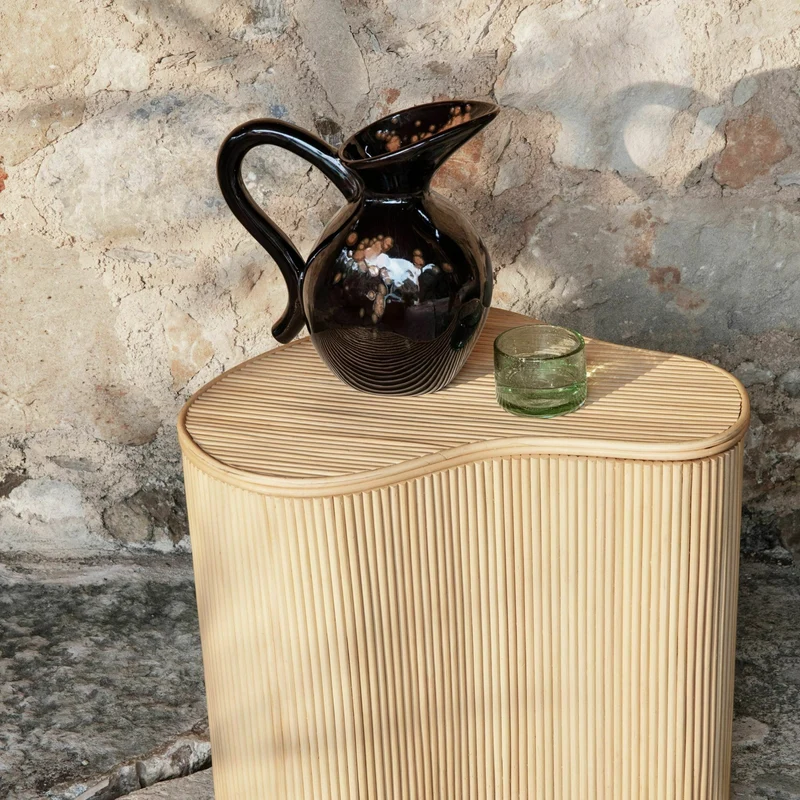 Table d'appoint de rangement en rotin Isola - Ferm Living