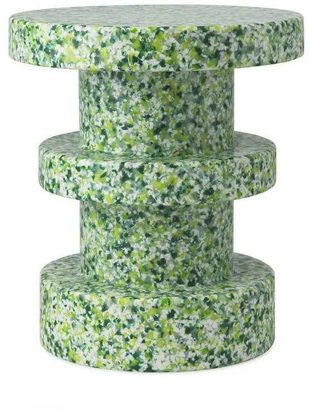 Tabouret en polyéthylène recyclé vert Bit vert - Normann Copenhagen
