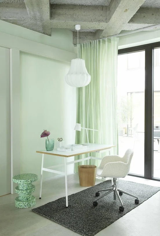 Tabouret en polyéthylène recyclé vert Bit vert - Normann Copenhagen