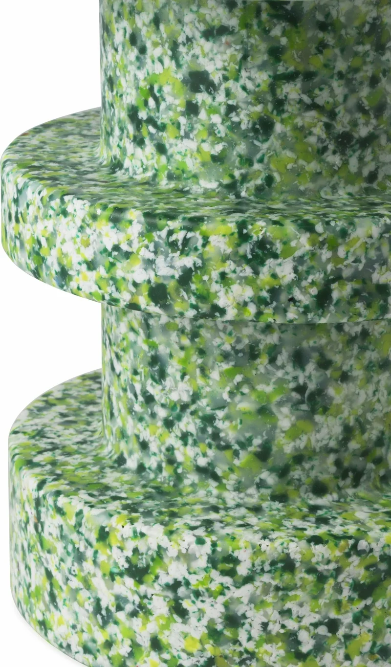 Tabouret en polyéthylène recyclé vert Bit vert - Normann Copenhagen