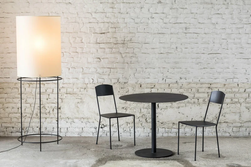 Table ronde de bistrot noire 90 cm - Serax
