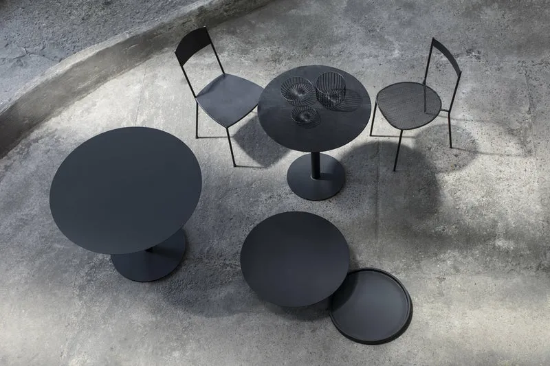 Table ronde de bistrot noire 90 cm - Serax