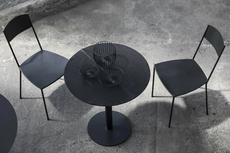 Table ronde de bistrot noire 90 cm - Serax