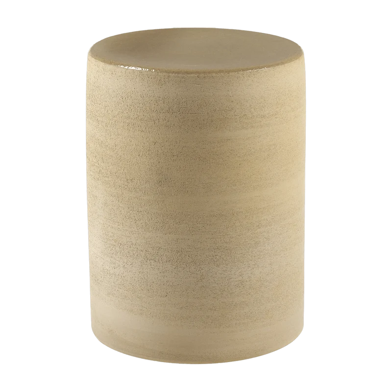 Petite table d'appoint beige en céramique - Serax
