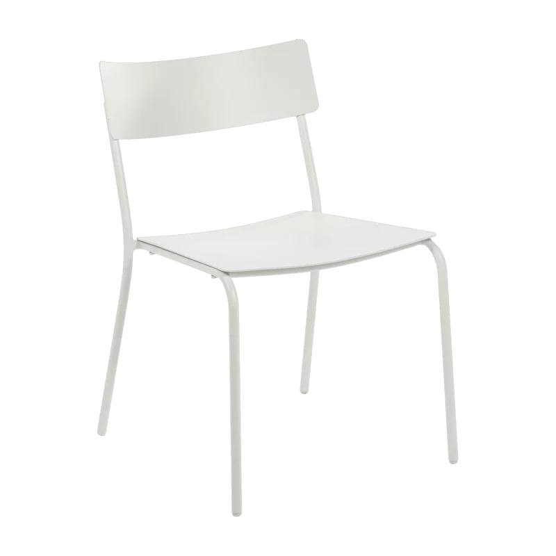 Chaise large en aluminium sans accoudoirs sable August - Serax