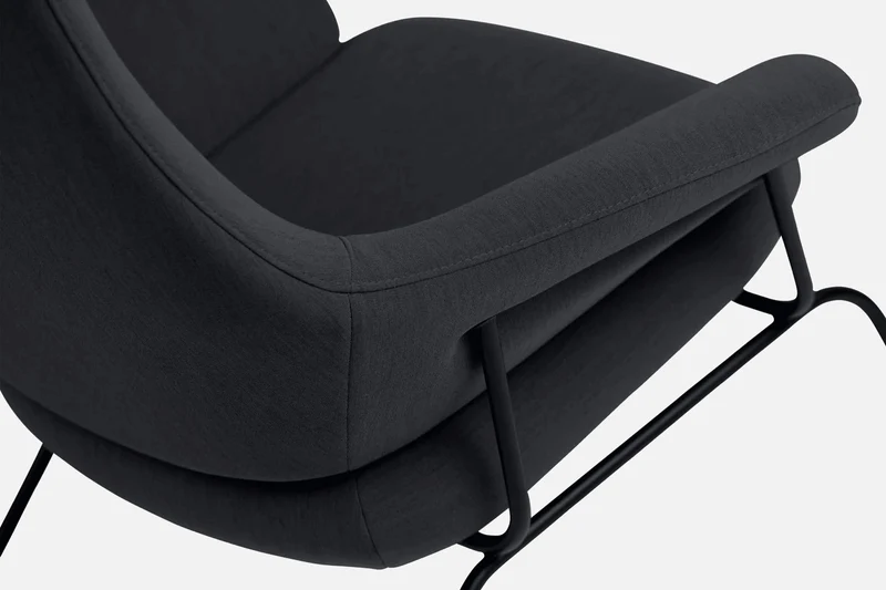 Fauteuil en laine noir Hai - Hem