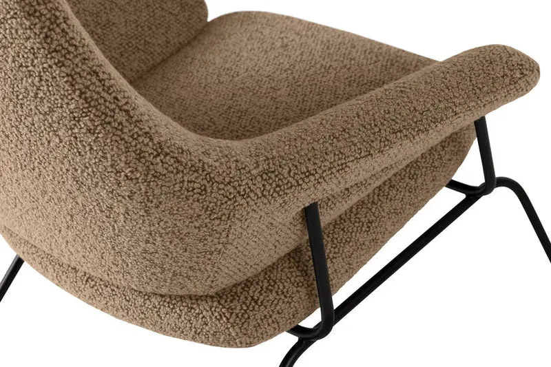 Fauteuil en laine marron Hai - Hem