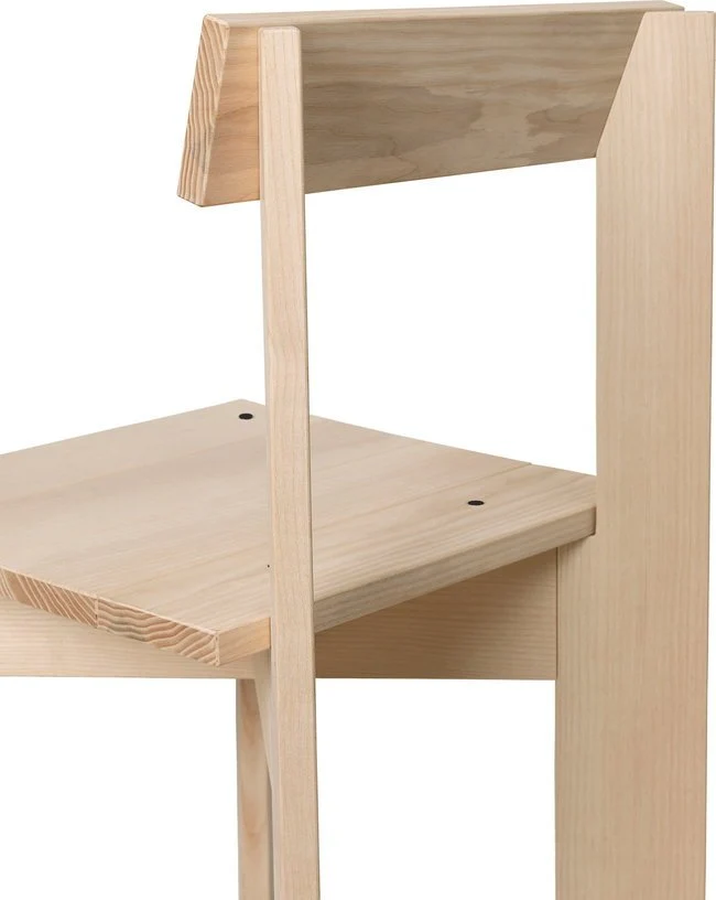 Chaise en bois beige Ark - Ferm living