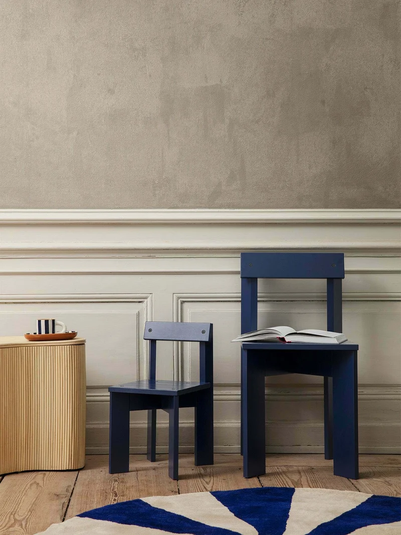 Chaise en bois Ark bleue - Ferm living