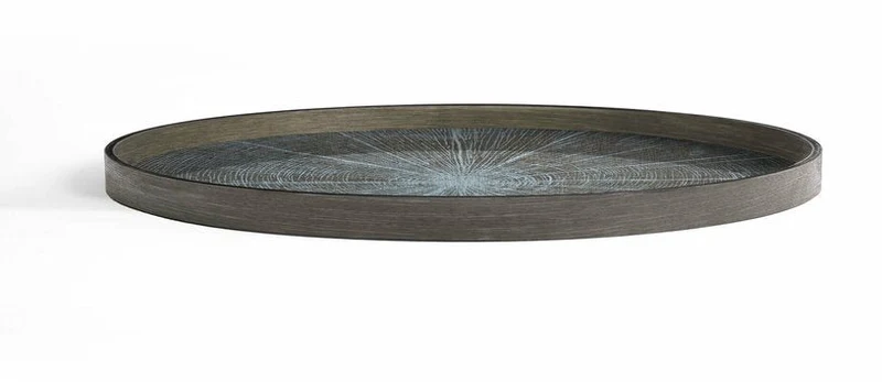 Plateau rond en bois White Slice - Ethnicraft Accessories