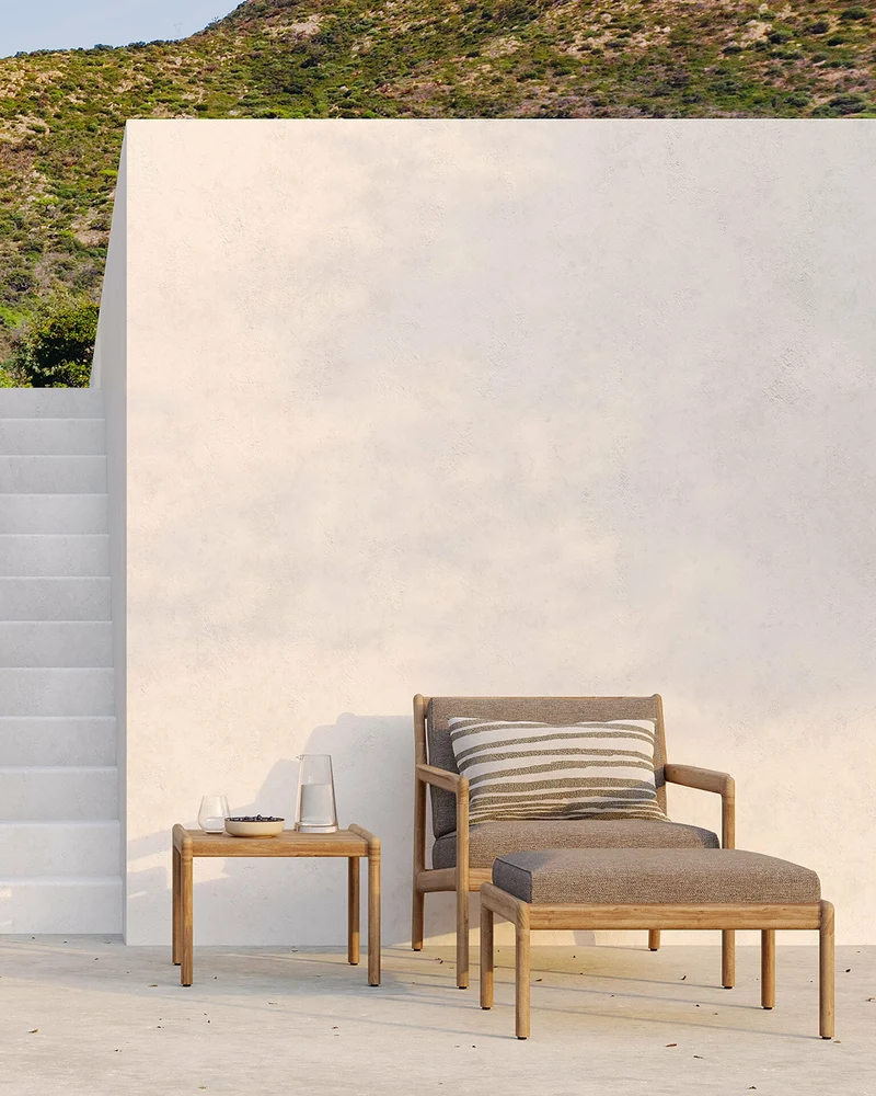 Coussin de jardin White Stripes - Ethnicraft Accessories