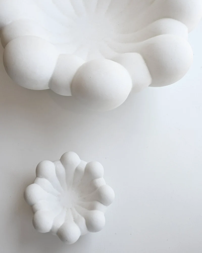 Centre de table en céramique blanche Bloom - 101 Copenhagen