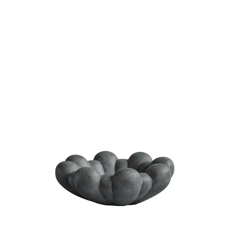 Centre de table en céramique gris foncé Bloom - 101 Copenhagen