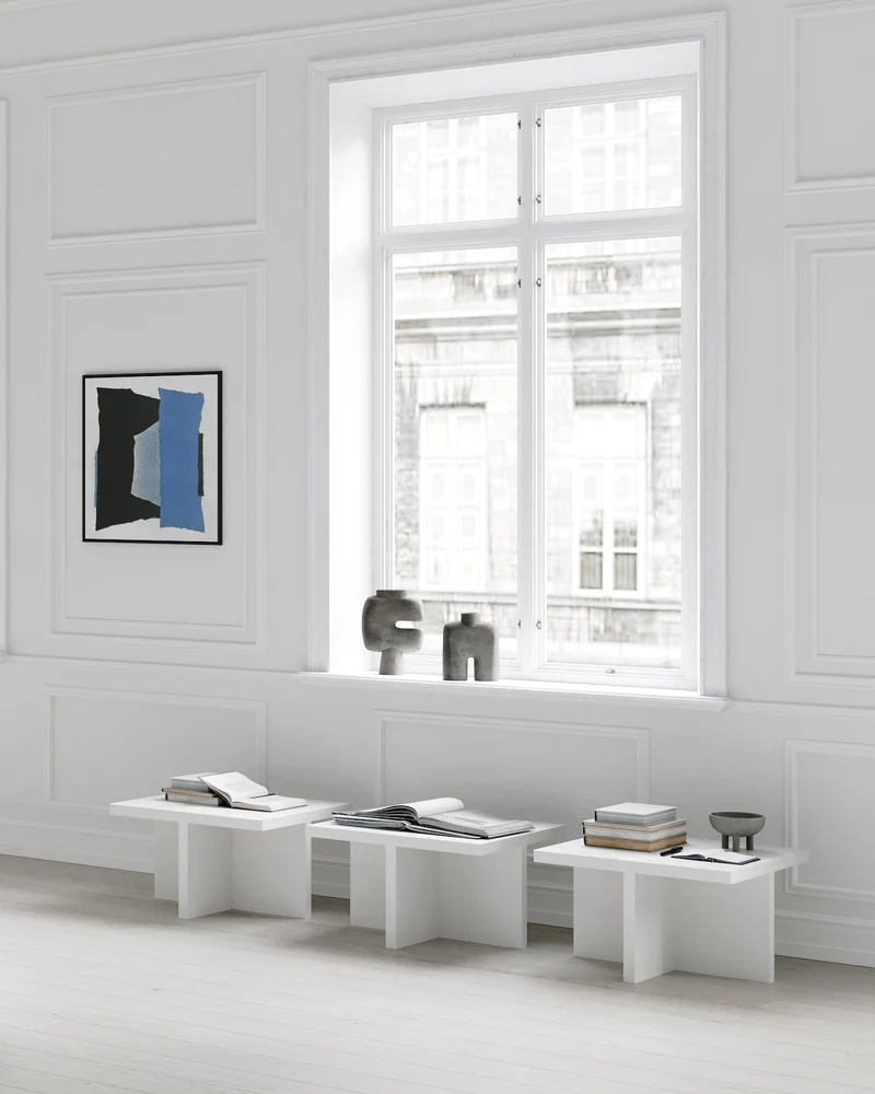 Table basse en béton fibré blanche Brutus - 101 Copenhagen